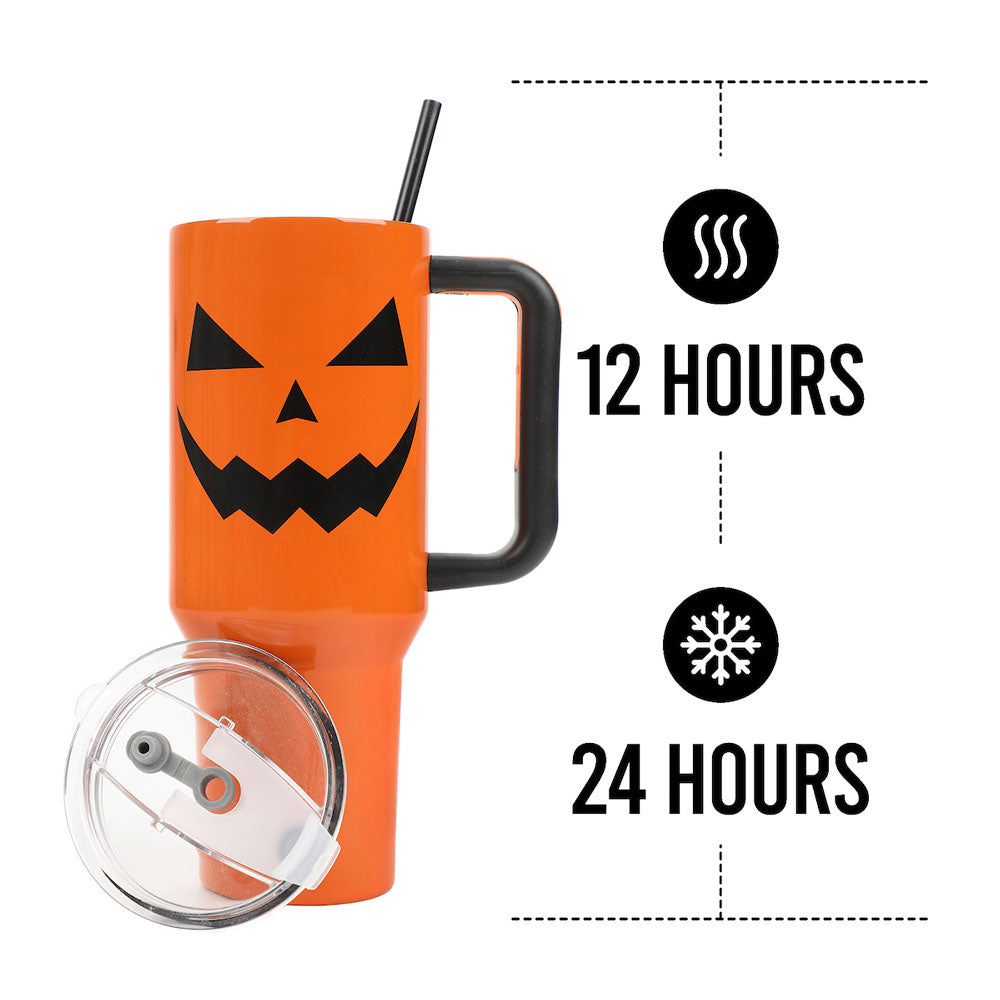 Jack-O-Lantern 40 oz. Stainless Steel Tumbler