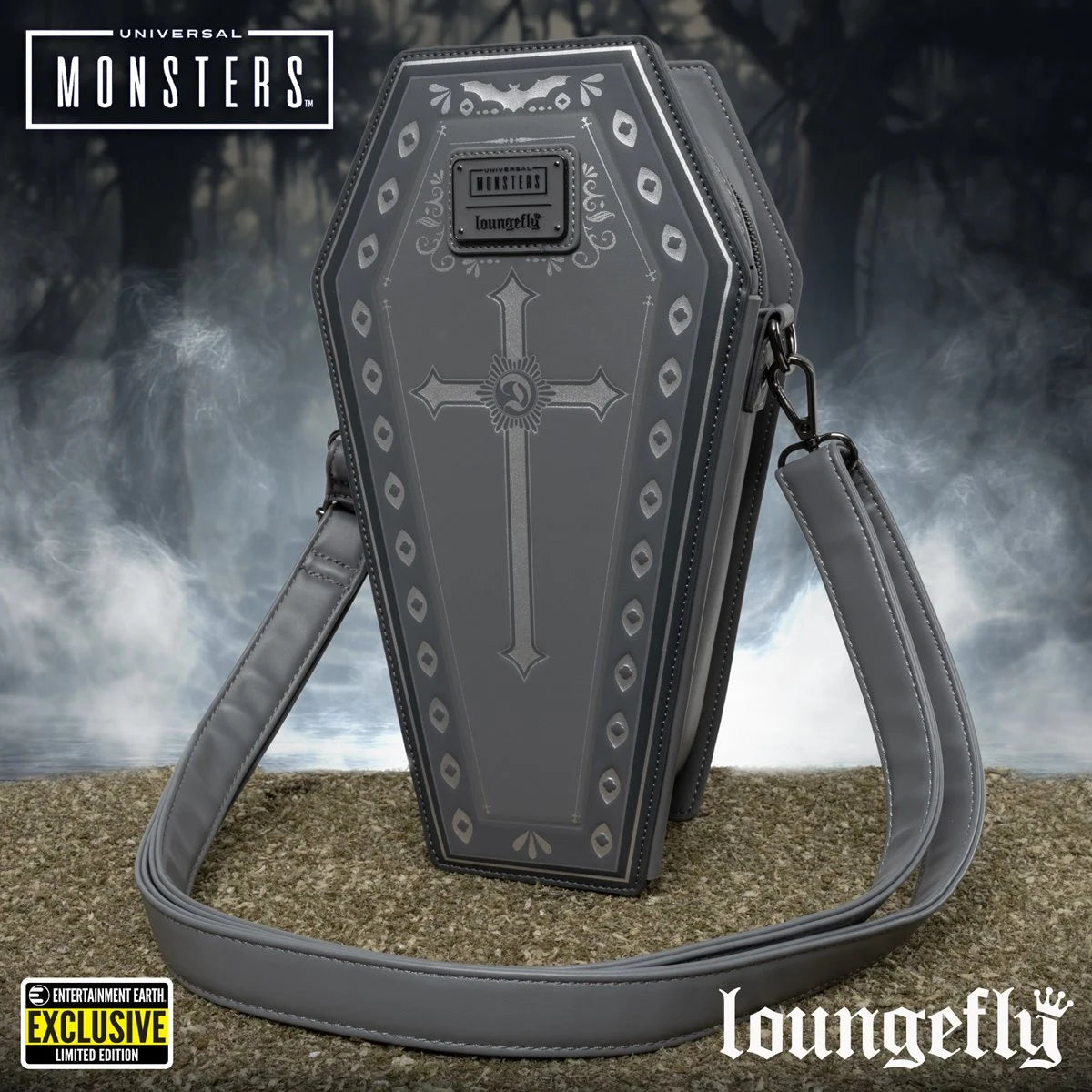 Universal Monsters Dracula Coffin Convertible Backpack - Entertainment Earth Exclusive