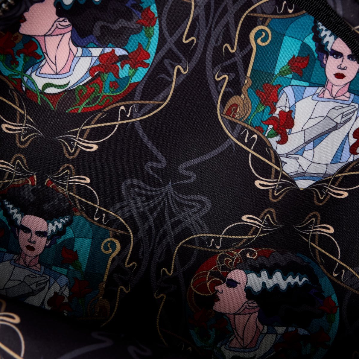 Universal Monsters Bride of Frankenstein Stained Glass Crossbody Purse