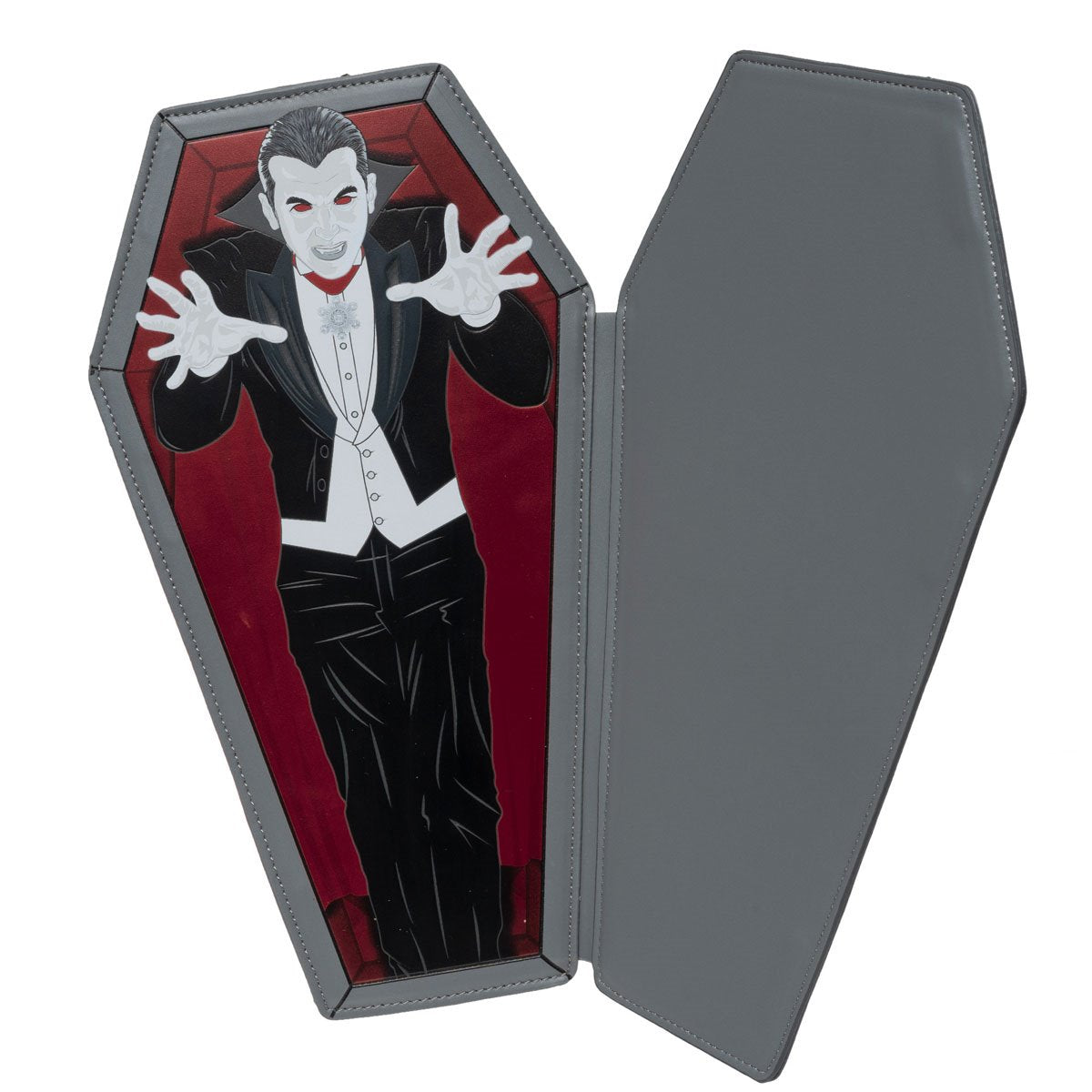 Universal Monsters Dracula Coffin Convertible Backpack - Entertainment Earth Exclusive