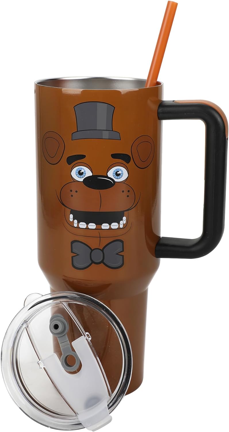 Five Nights at Freddy's Freddy Fazbear 40 Oz Stainless Steel Tumbler