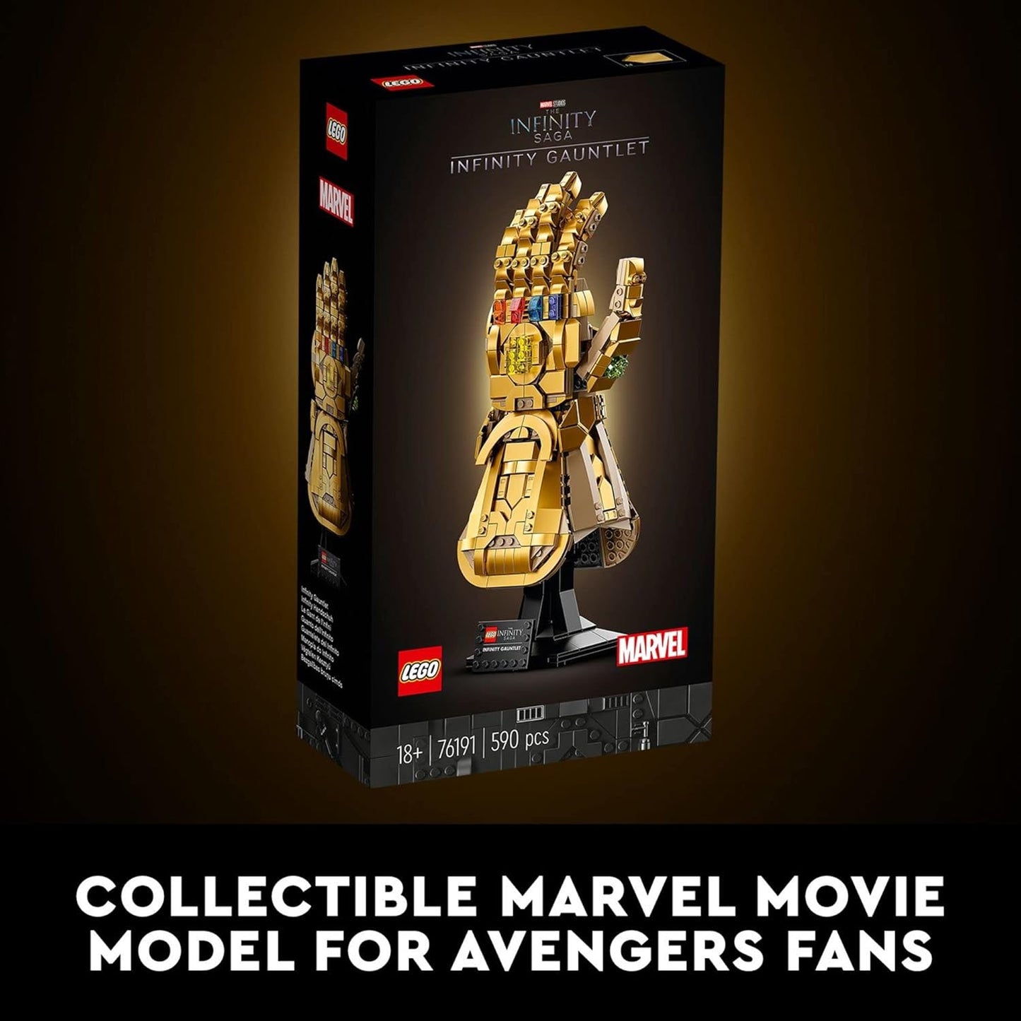 LEGO Marvel Infinity Gauntlet Collectible Thanos Glove with Infinity Stones, Building Set