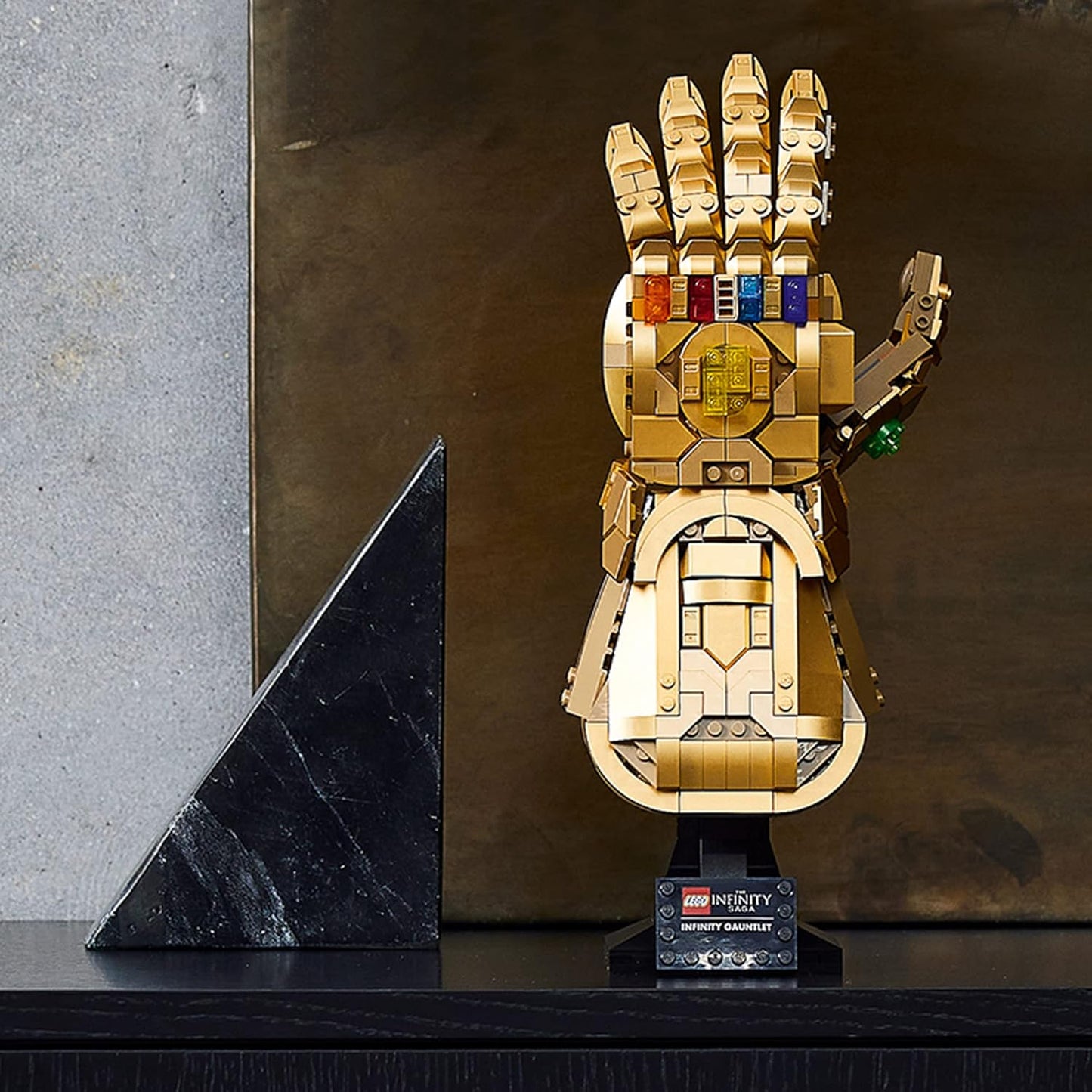 LEGO Marvel Infinity Gauntlet Collectible Thanos Glove with Infinity Stones, Building Set