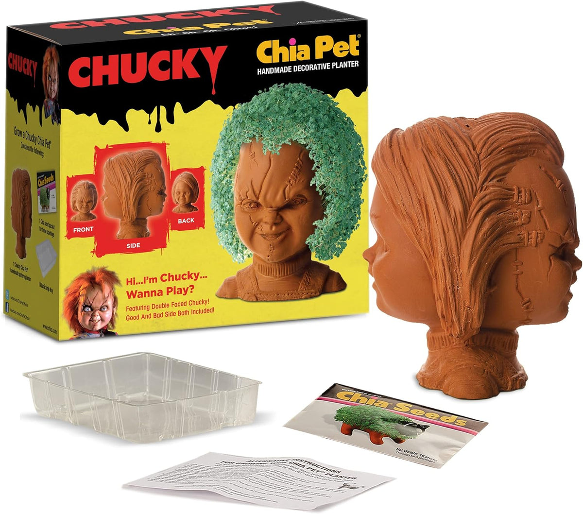 Chucky Childs Play Chia Pet with Seed Pack
