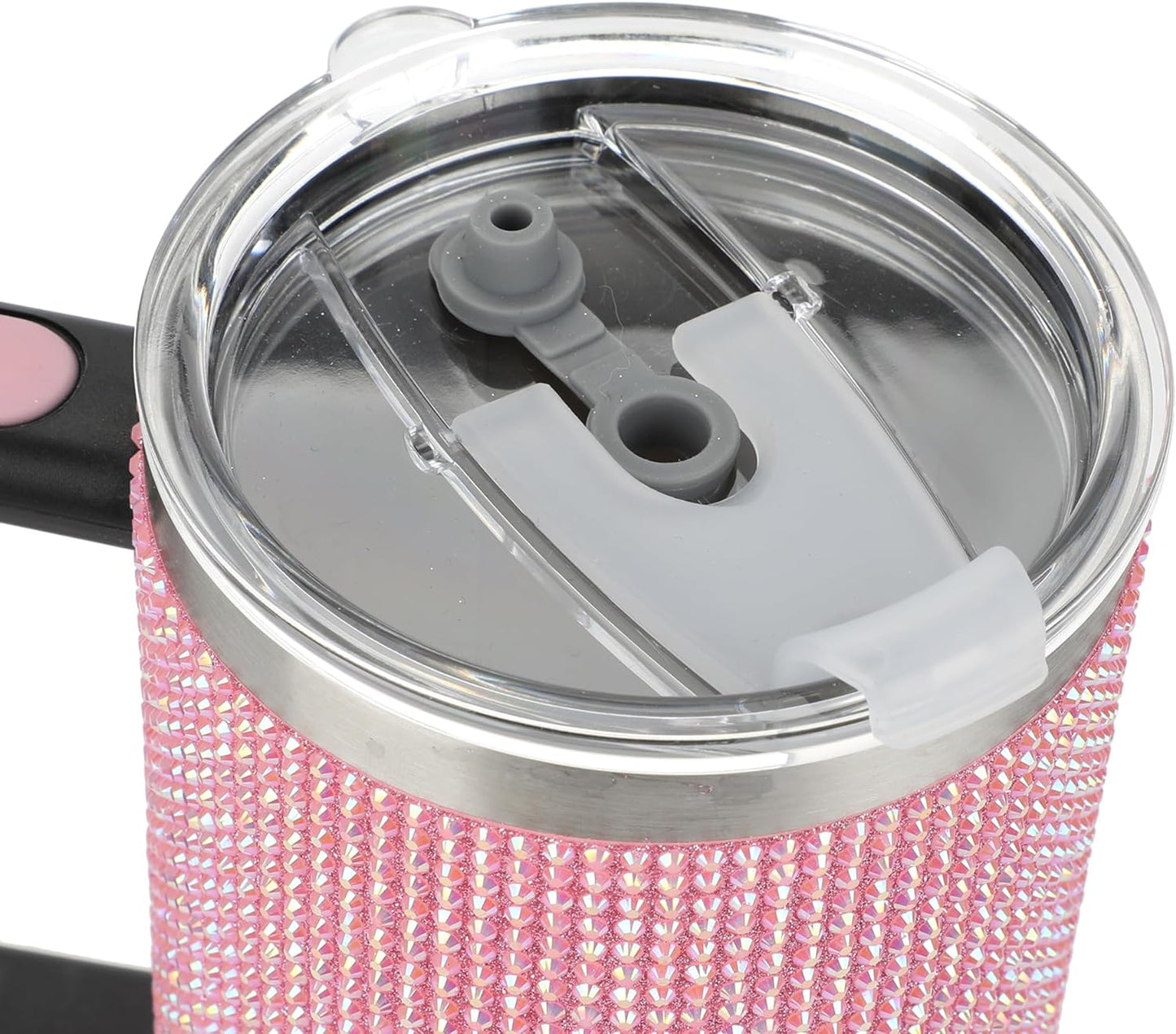 Pink Rhinestone 40 Oz. Stainless Steel Tumbler