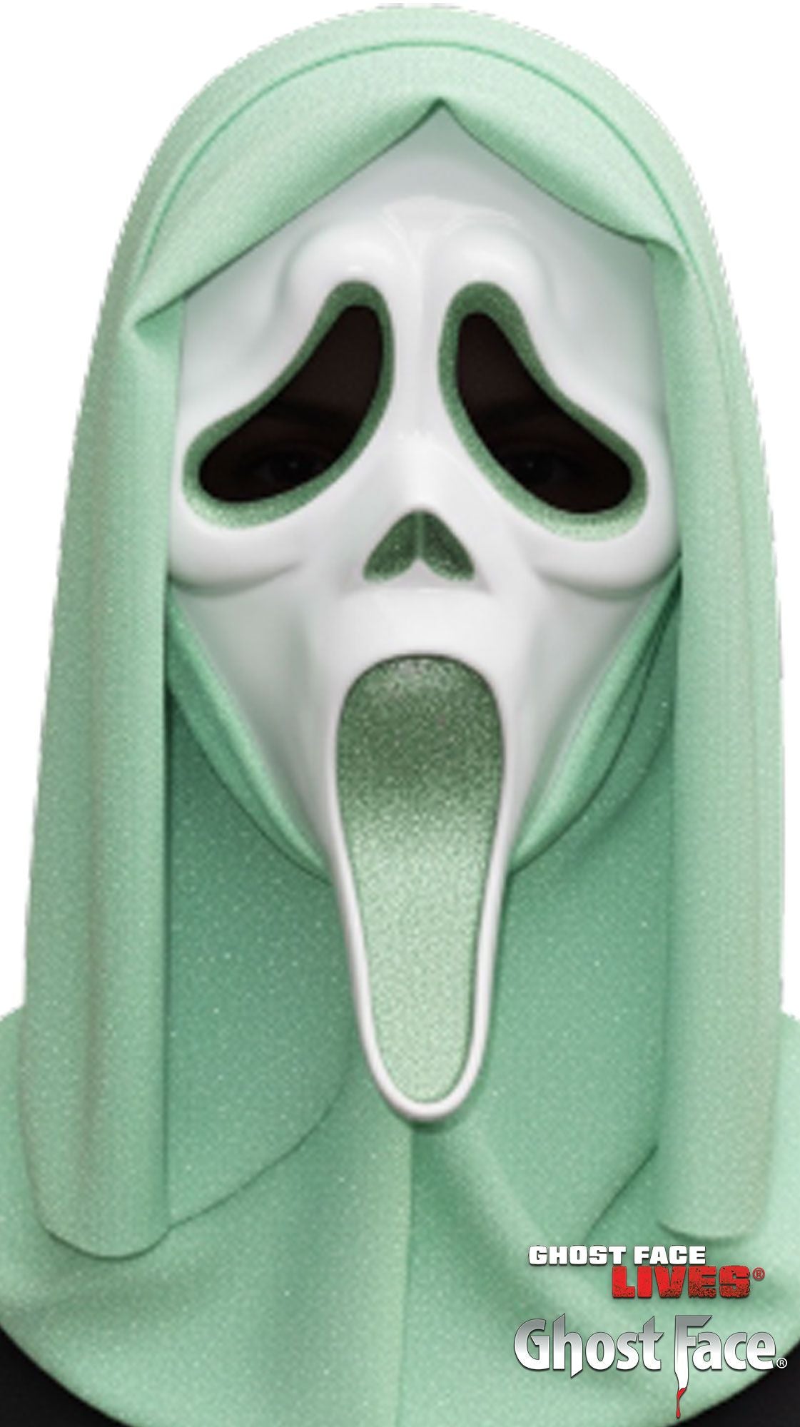 Ghost Face® Glitter Mask - GREEN