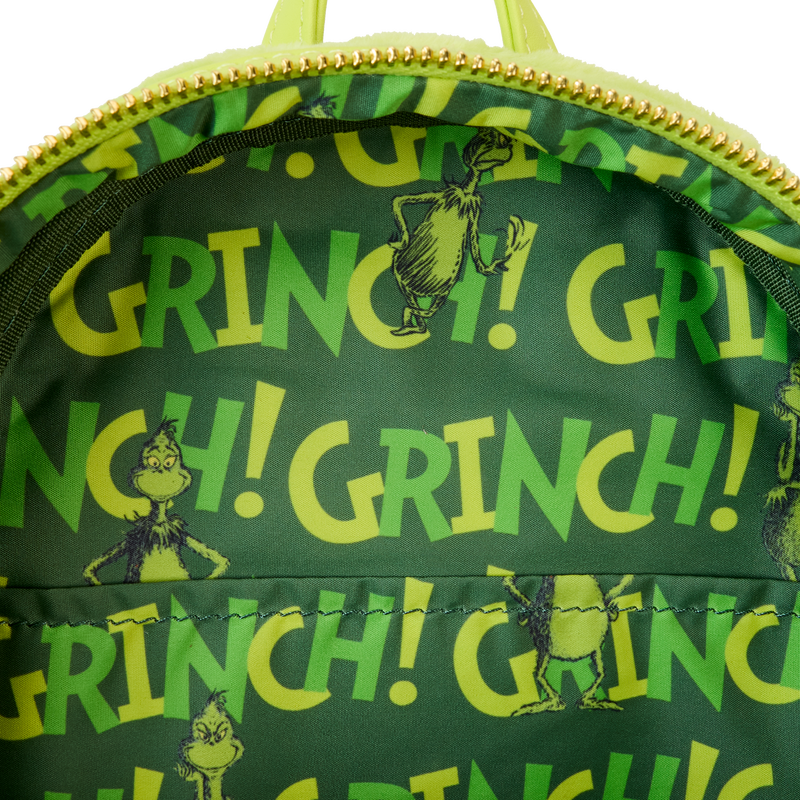 Dr. Seuss' How The Grinch Stole Christmas! Plush Cosplay Light Up Mini Backpack