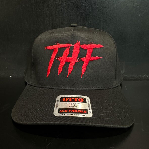 THF Hat - Black and Red