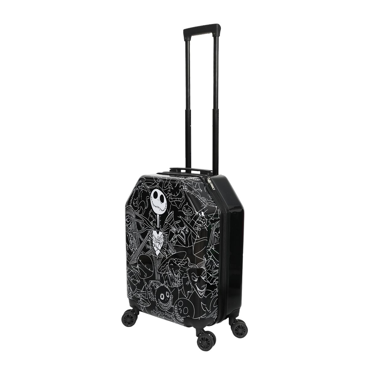 Nightmare Before Christmas Jack Skellington 20” Carry-On Luggage With Wheels And Retractable Handle