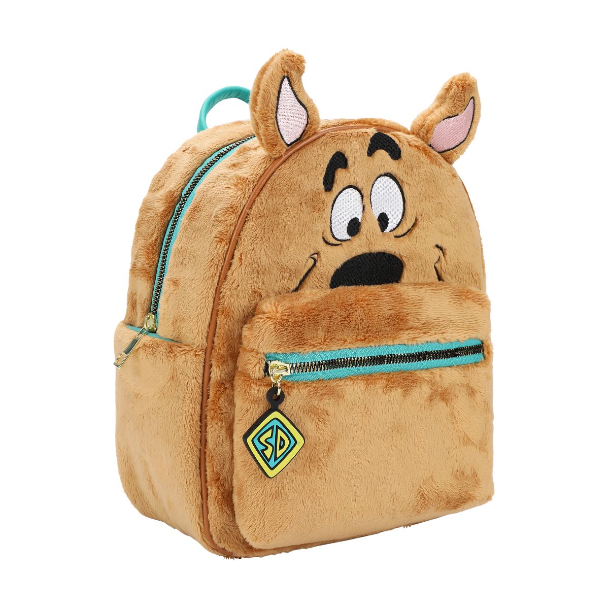 Scooby Doo Faux Fur 10.5" Brown Mini Character Backpack