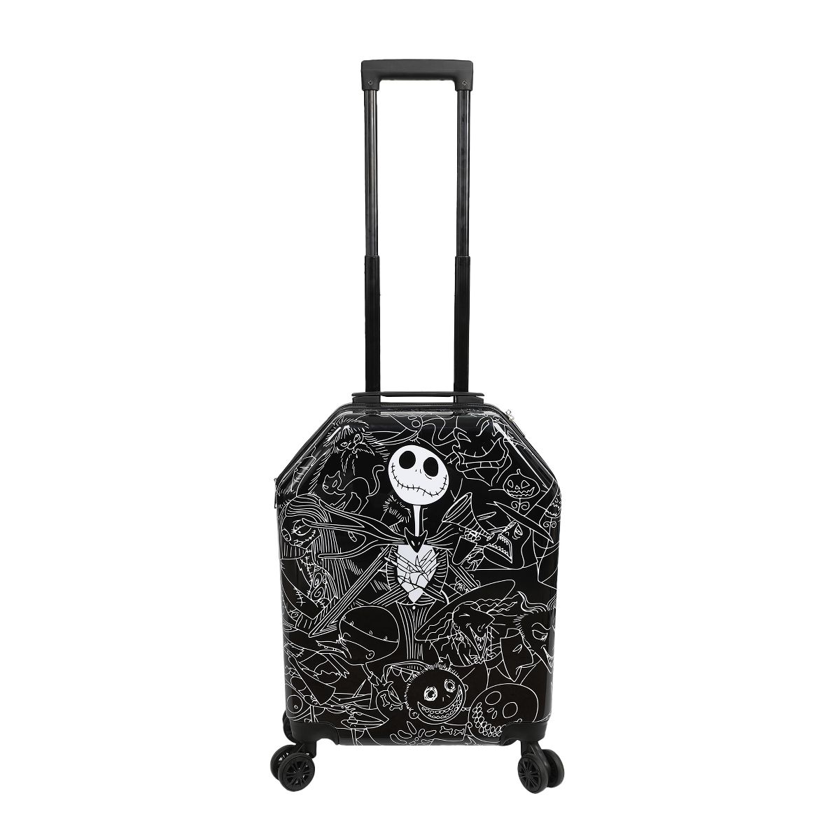 Nightmare Before Christmas Jack Skellington 20” Carry-On Luggage With Wheels And Retractable Handle