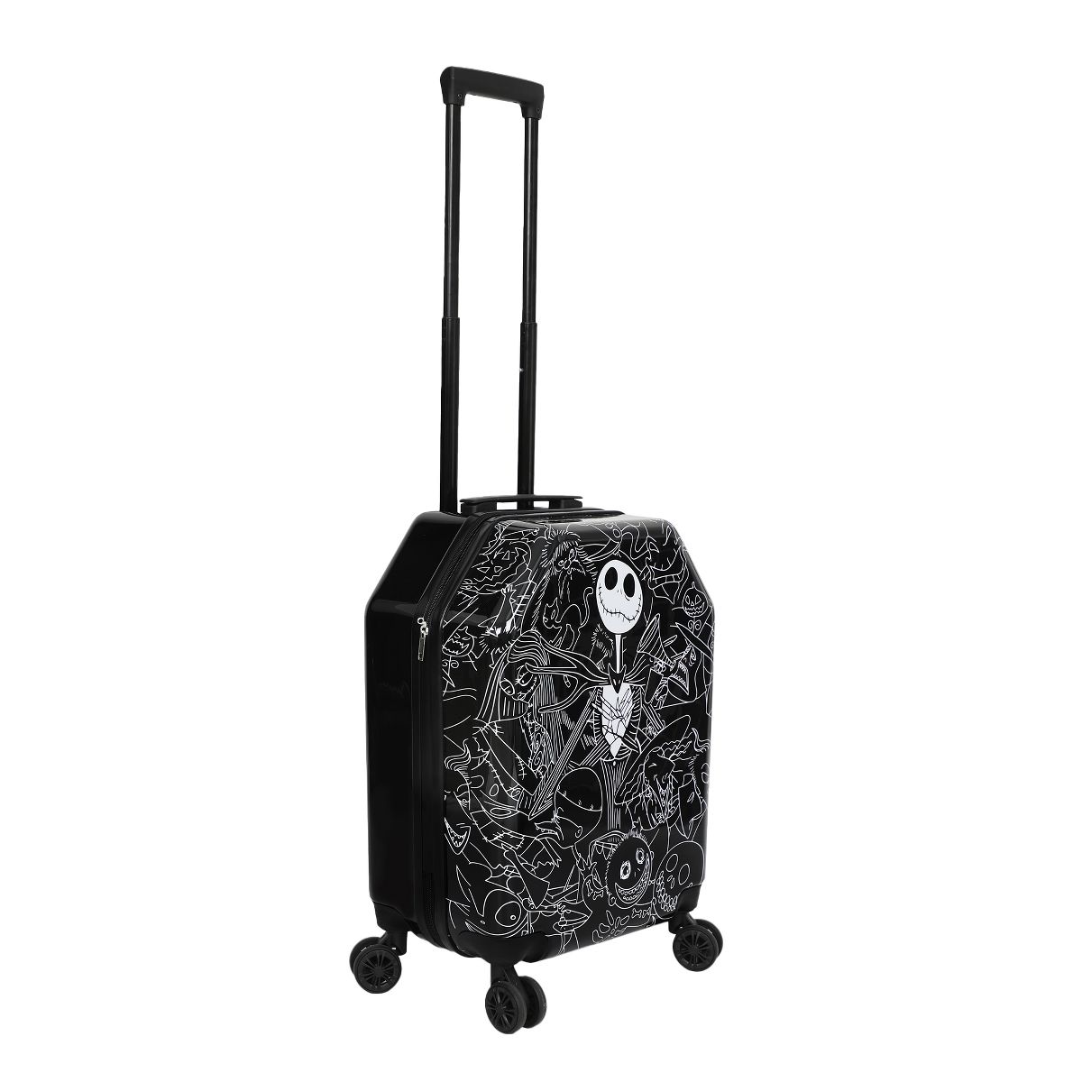 Nightmare Before Christmas Jack Skellington 20” Carry-On Luggage With Wheels And Retractable Handle