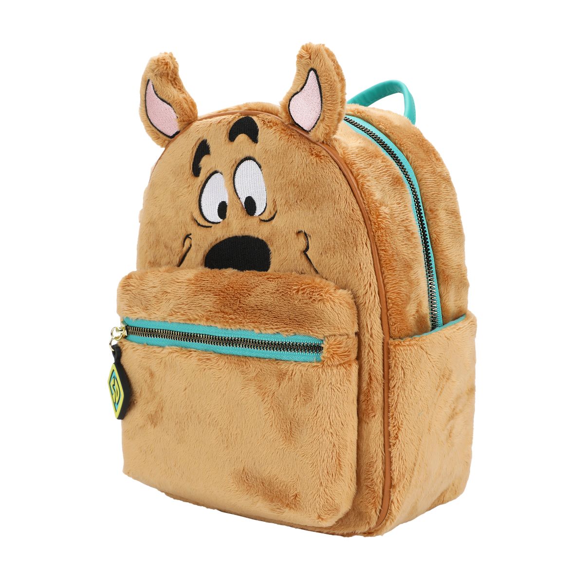 Scooby Doo Faux Fur 10.5" Brown Mini Character Backpack