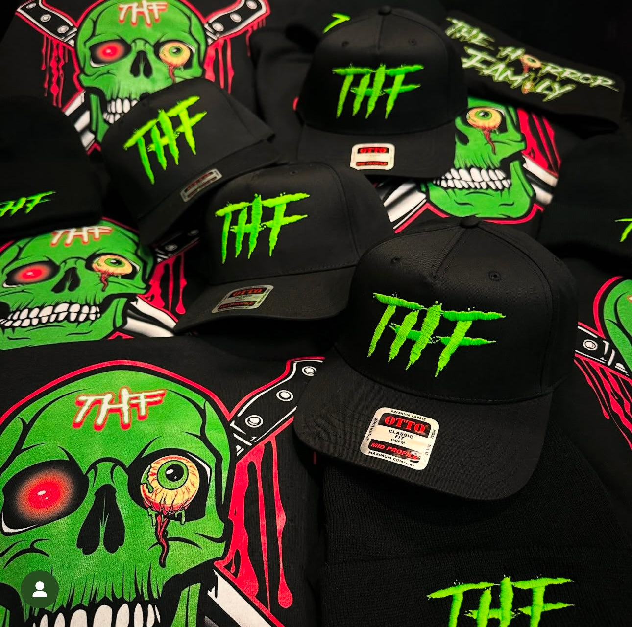 THF Hoodie - Black/Green