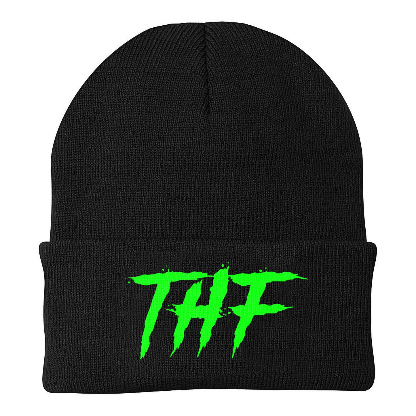 THF Beanie - Black/Green