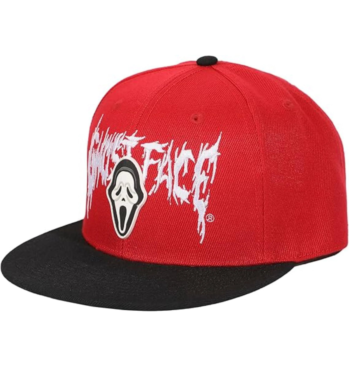 GHOSTFACE LOGO RUBBER BADGE PU SNAPBACK