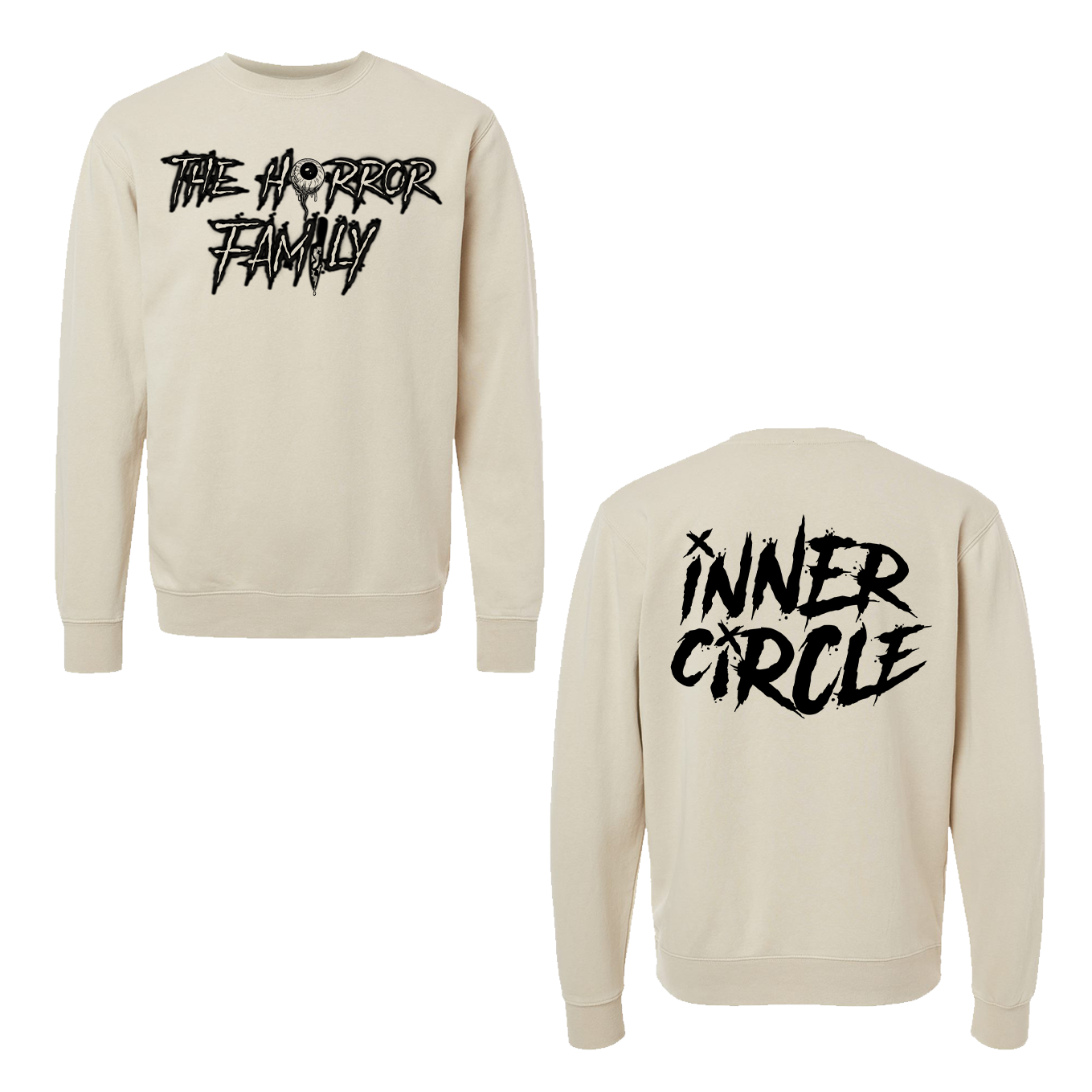 THF INNCER CIRCLE CREWNECK - SAND/BLACK