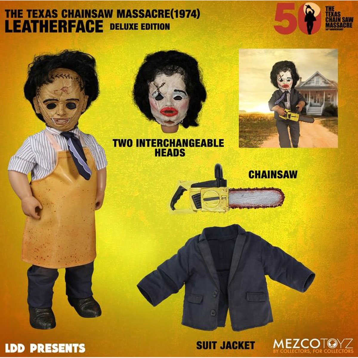 LDD Presents The Texas Chainsaw Massacre (1974) Leatherface Deluxe Edition 10 1/2-Inch Doll