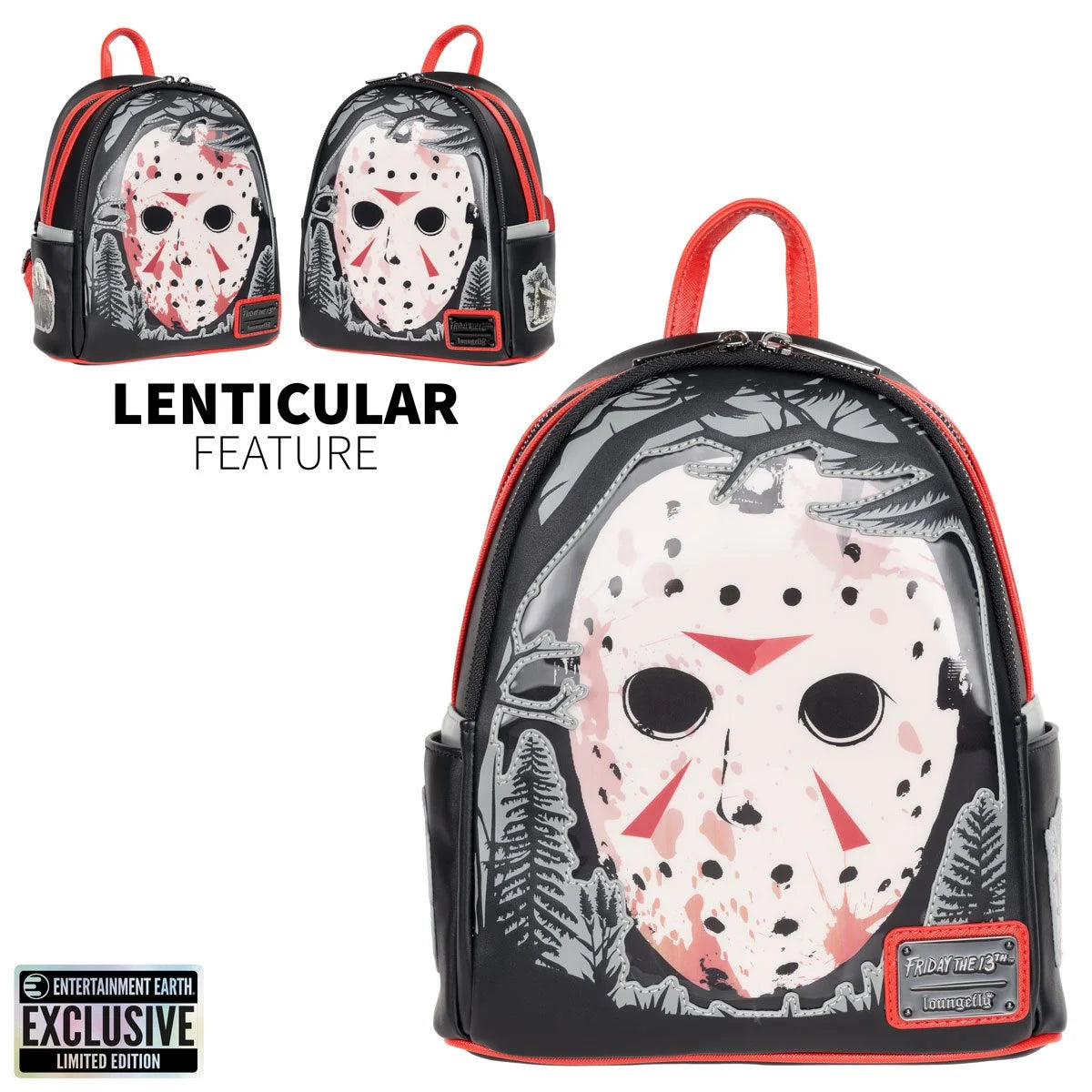 Friday the 13th Jason Lenticular Mini-Backpack