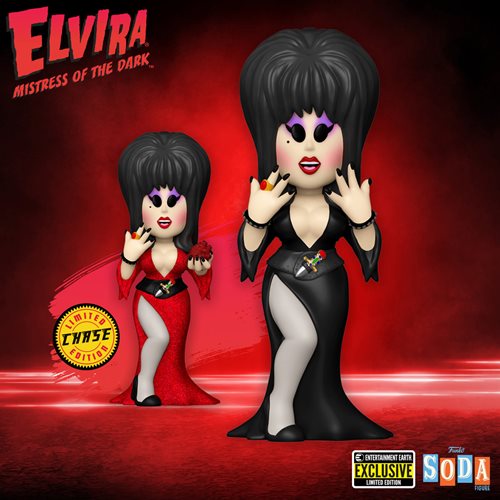 Elvira Vinyl Soda Figure - Entertainment Earth Exclusive
