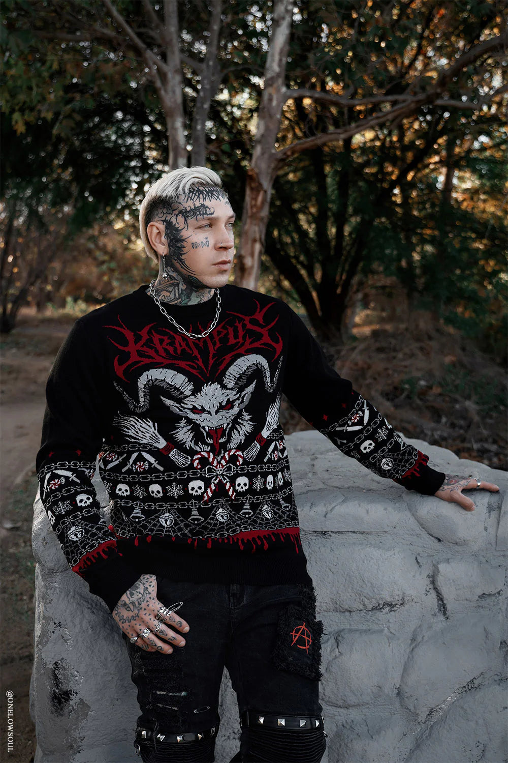Krampus Knit Xmas Sweater