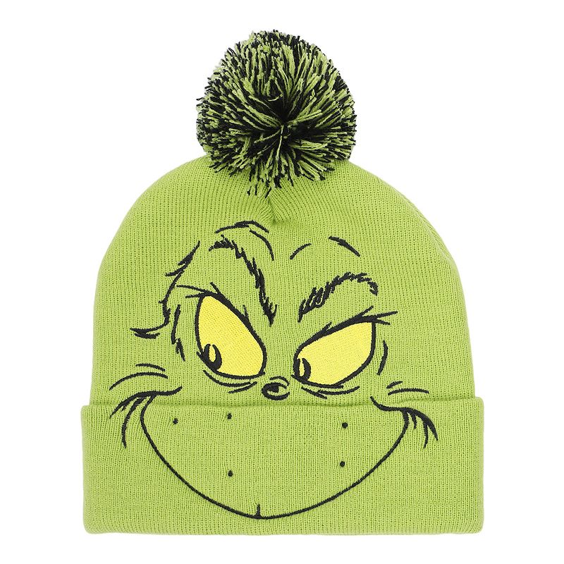The Grinch Youth Character Cuffed Beanie and Gloves Set