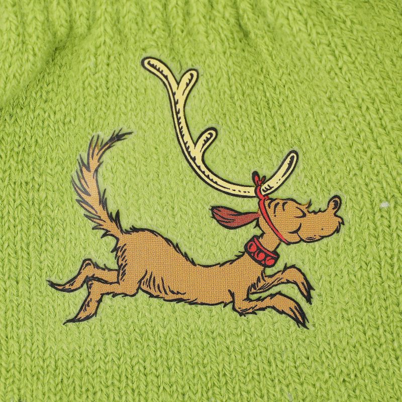 The Grinch Youth Character Cuffed Beanie and Gloves Set