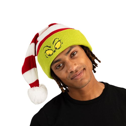Dr. Seuss The Grinch Striped Santa Hat