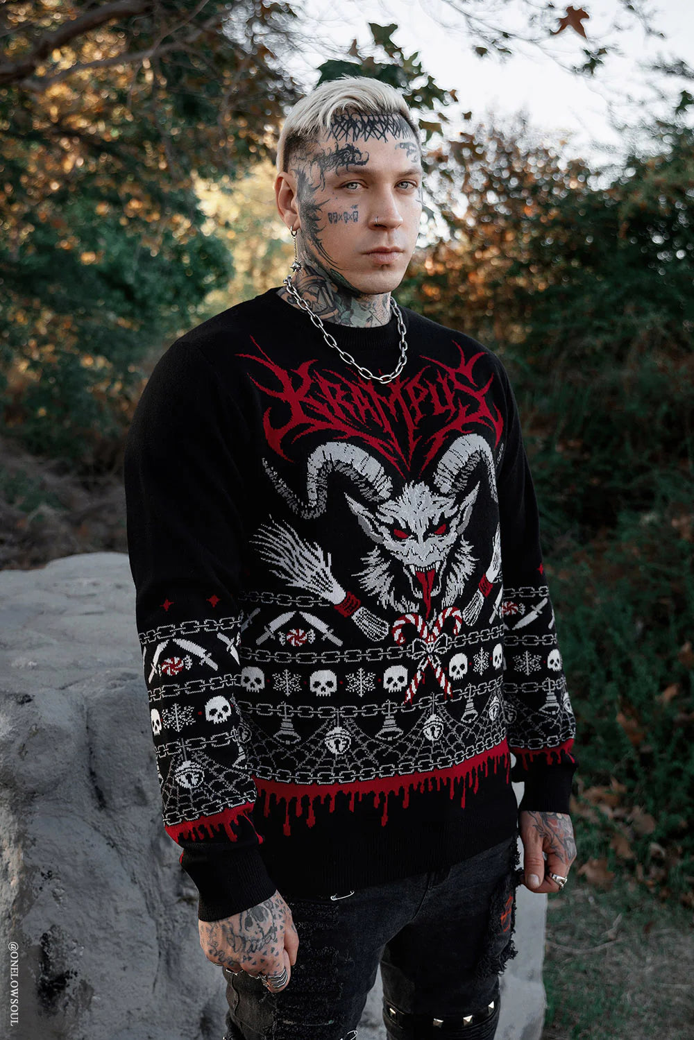Krampus Knit Xmas Sweater