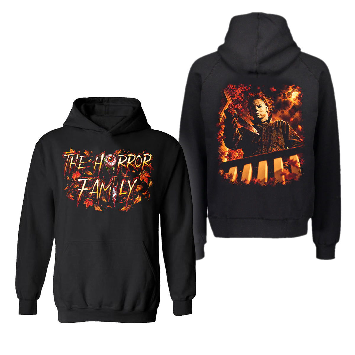 THF Michael Hoodie - Black/Orange