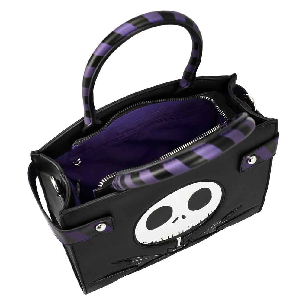 THE NIGHTMARE BEFORE CHRISTMAS METALLIC PRINT HANDBAG