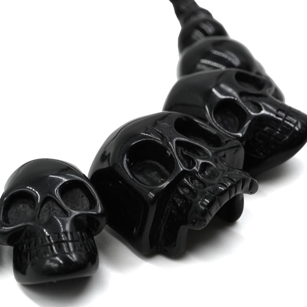 Skull Collection Necklace Black