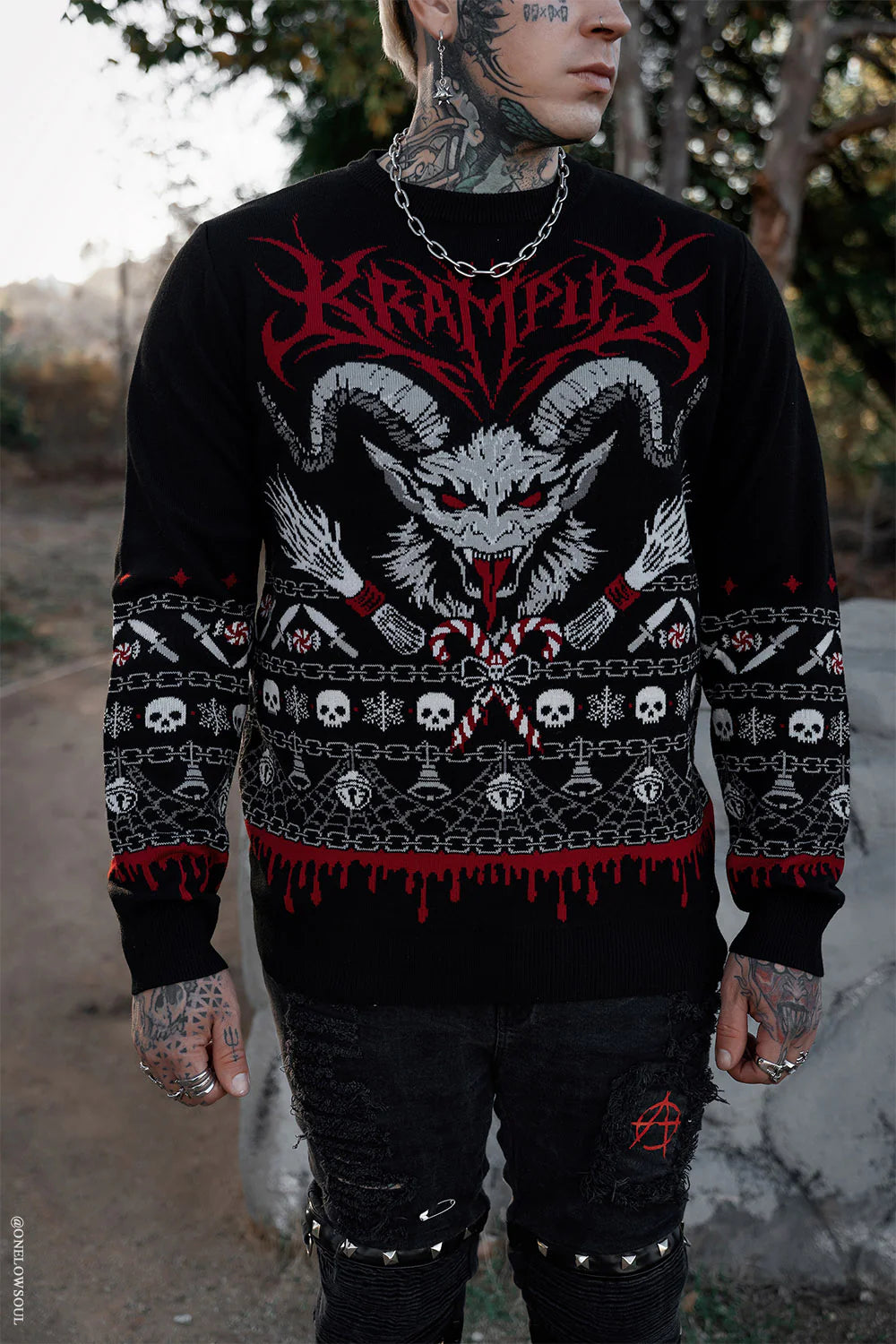 Krampus Knit Xmas Sweater
