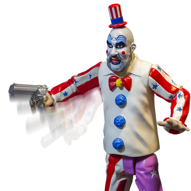 HOUSE OF 1000 CORPSES - FINGER LICKIN' PISTOL WHIPPIN' CAPTAIN SPAULDING - 5" ACTION FIGURE