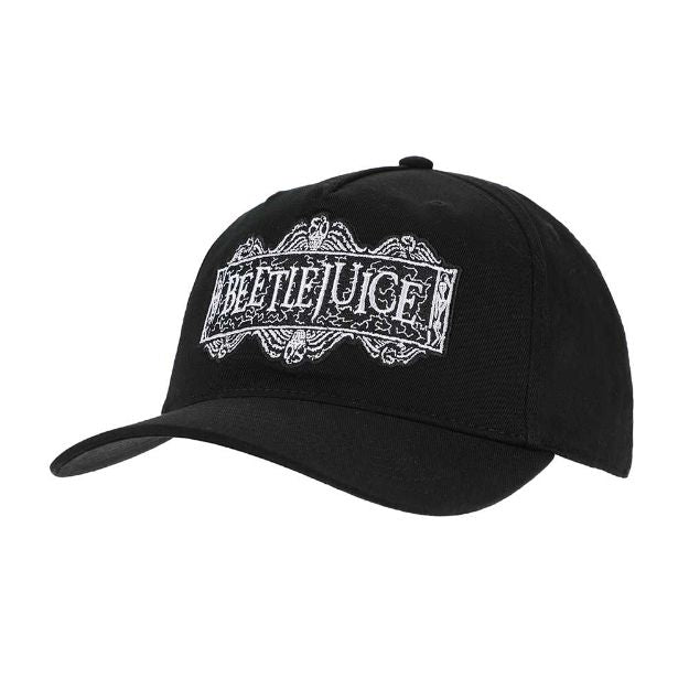 BEETLEJUICE EMBROIDERED LOGO PRE-CURVED BILL SNAPBACK