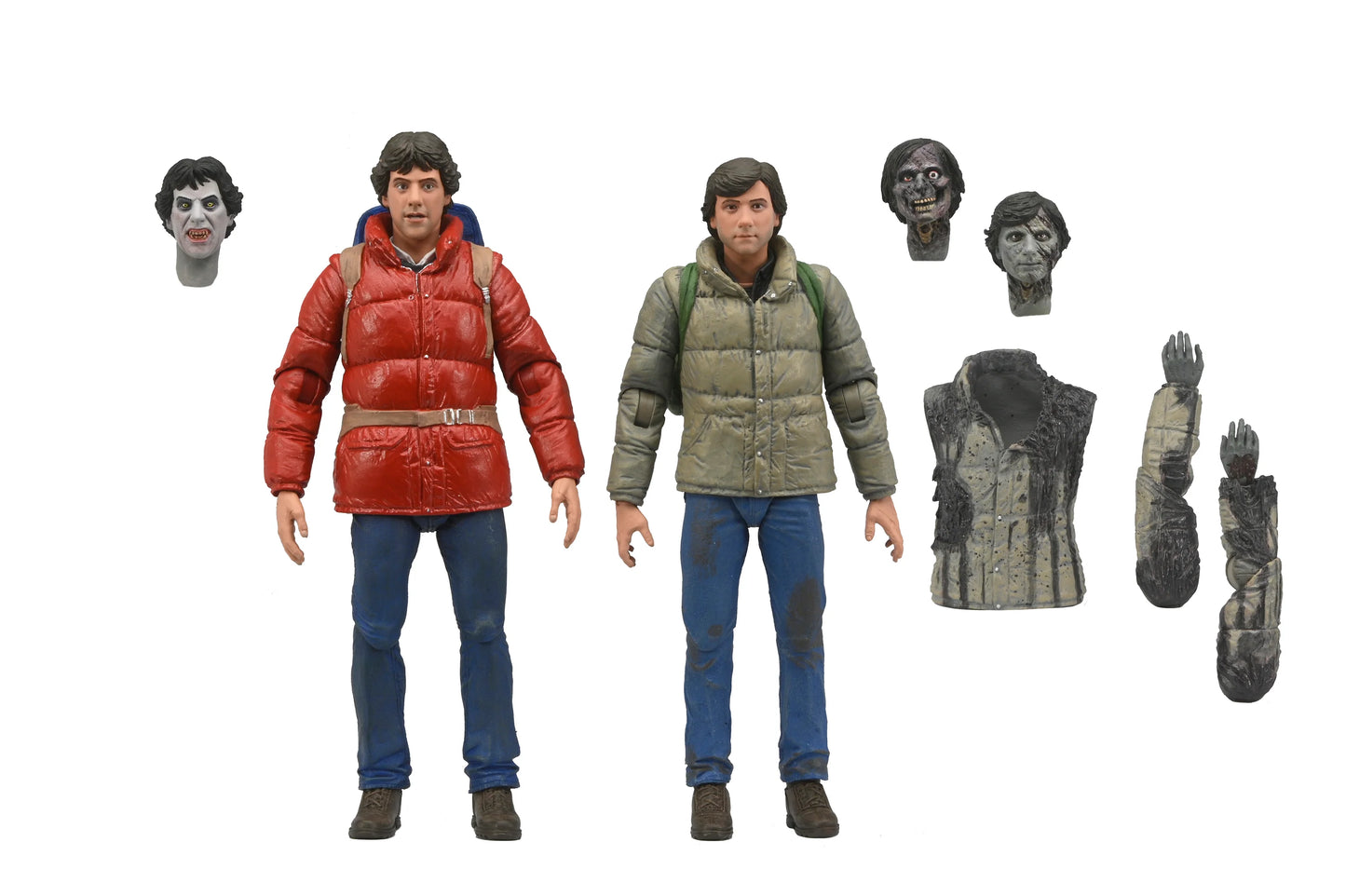 AN AMERICAN WEREWOLF IN LONDON - JACK AND DAVID 7" SCALE ACTION FIGURES 2-PACK