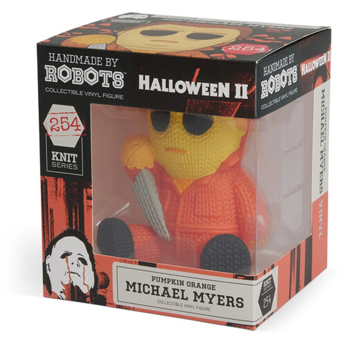 Halloween II Michael Myers #254 Pumpkin Orange Handmade By Robots Vinyl Figure