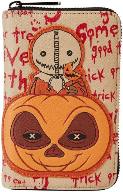 Trick 'r Treat Sam Pumpkin Zip Around Wallet