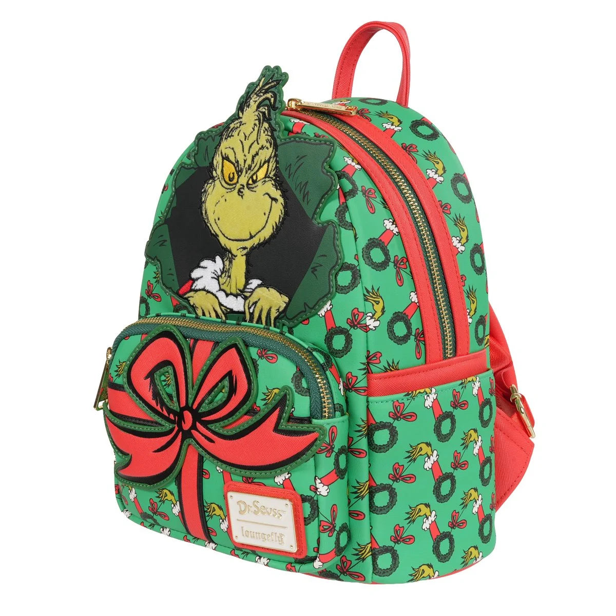 How the Grinch Stole Christmas Grinch Christmas Present Mini-Backpack - Entertainment Earth Exclusive