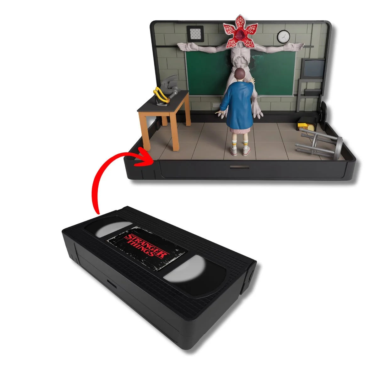 VHS Stars Stranger Things Eleven vs. Demogorgon Diorama Playset