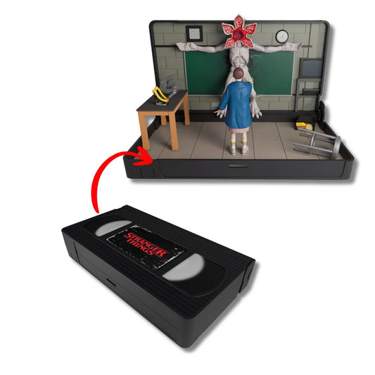 VHS Stars Stranger Things Eleven vs. Demogorgon Diorama Playset