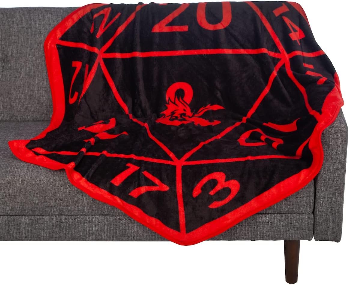 Bioworld Dungeons & Dragons Dice Throw Blanket