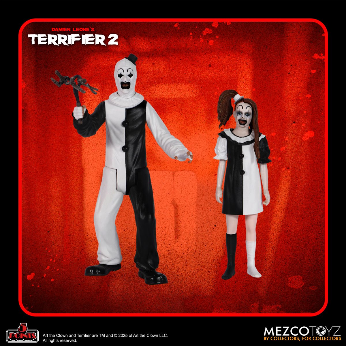 Terrifier 2 -  5 Points Action Figures - Set Of 2
