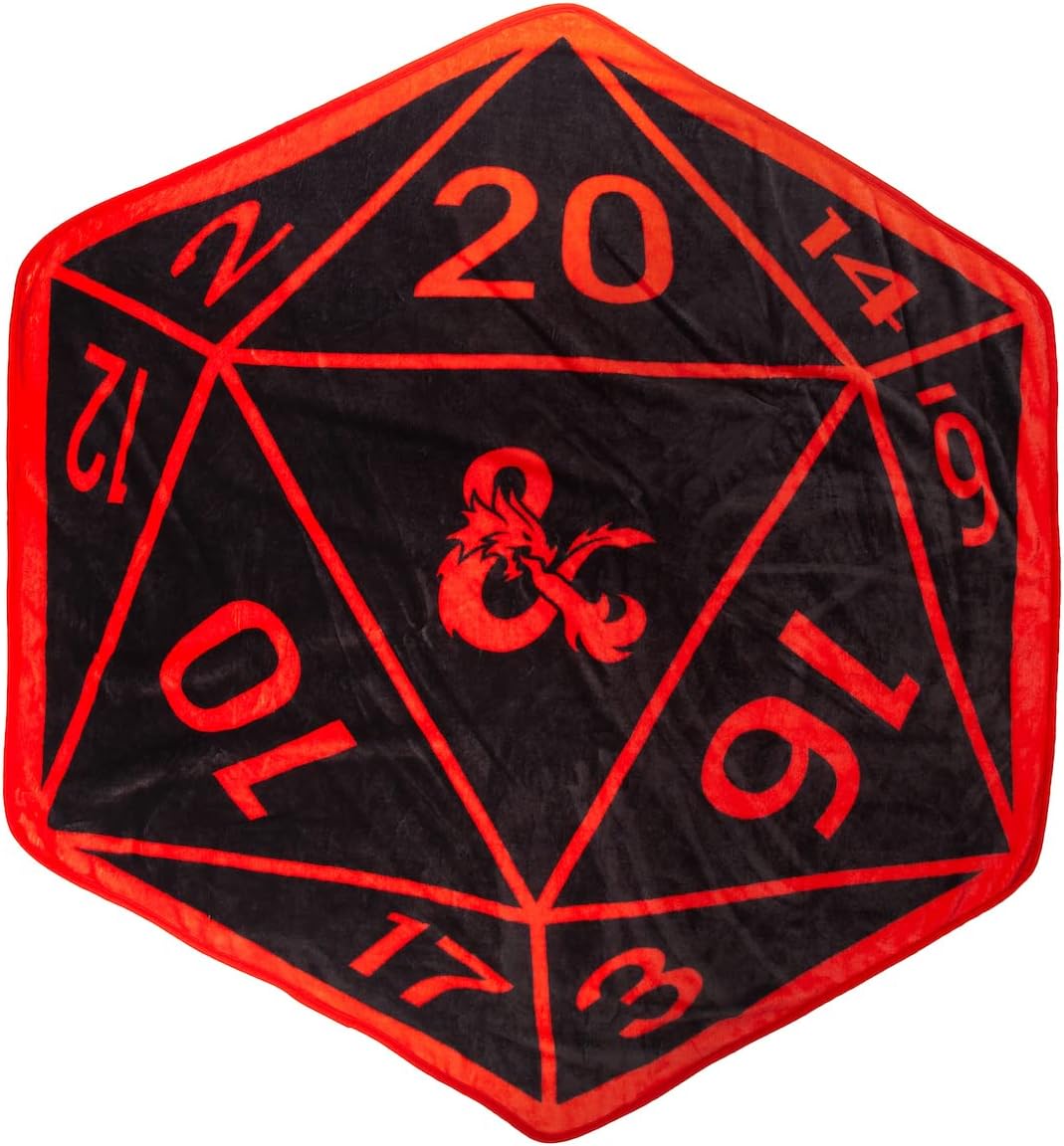 Bioworld Dungeons & Dragons Dice Throw Blanket