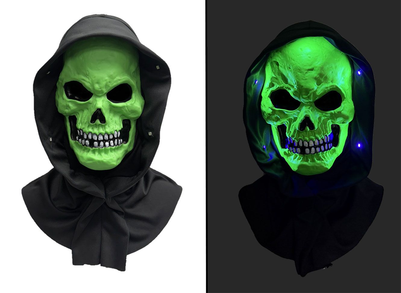 Skull Devil Blacklight Horror Mask