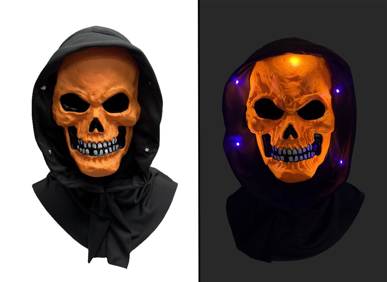 Skull Devil Blacklight Horror Mask