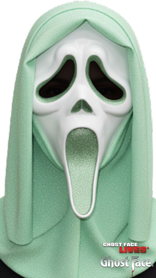 Ghost Face® Glitter Mask - GREEN