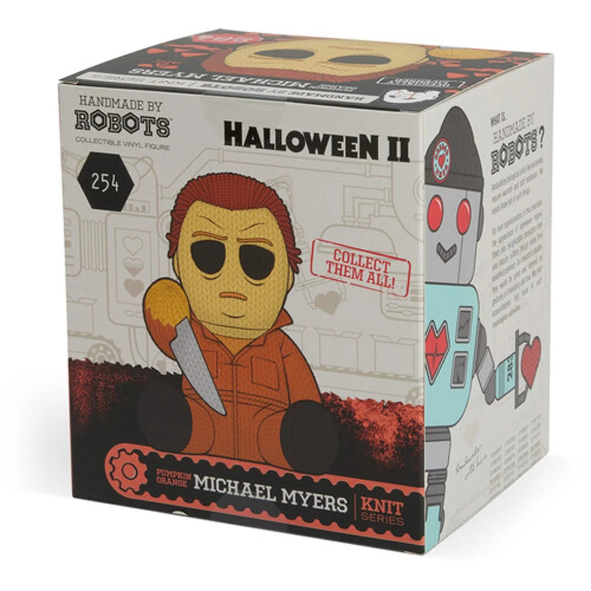 Halloween II Michael Myers #254 Pumpkin Orange Handmade By Robots Vinyl Figure