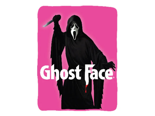 Ghost Face Pink Fleece Blanket