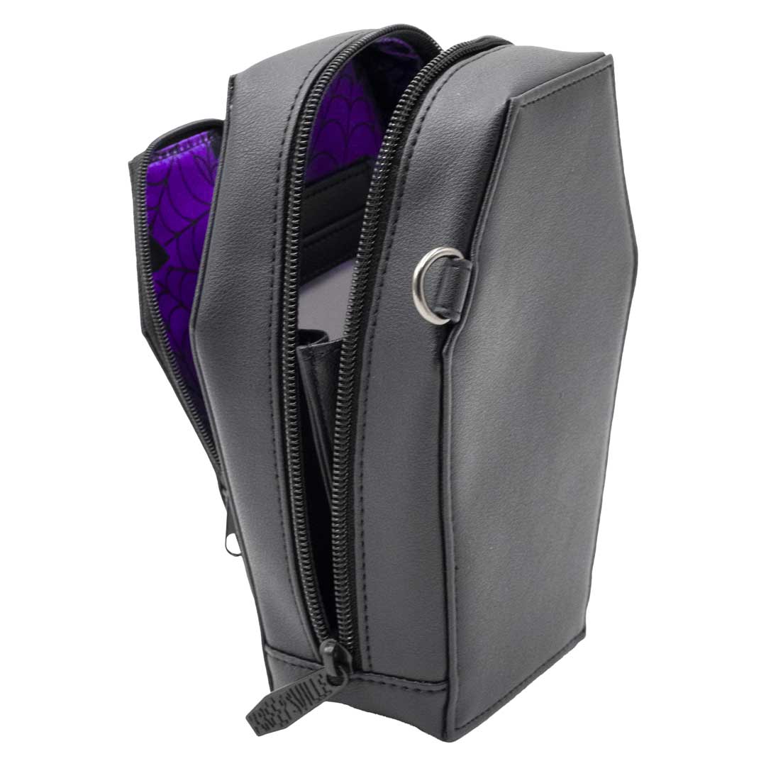 Elvira Dagger Coffin Mini Crossbody Purse